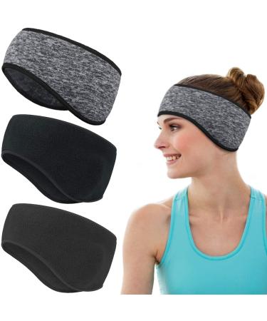 Amokee Sport headband for women and men 3 pieces of spring/autumn/winter/ear warmer forehead straps Earnsch tzer warm headband for jogging hiking bicycle and motorcycle