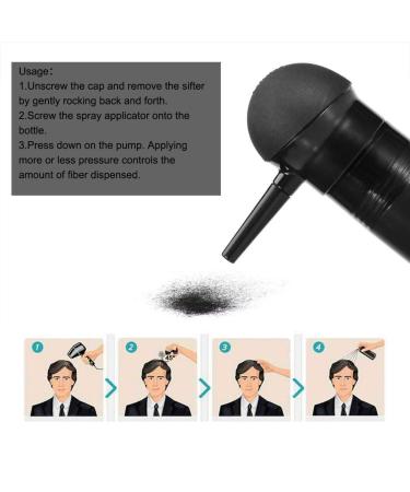 Hair Fiber Applicator for Thin Hair - Spray Nozzle for Instant Volume | Thicken Thinning & Balding Hair for Men & Women - Buy Online on GoSupps.com