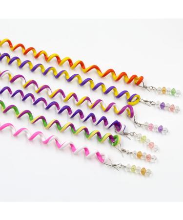 SwirlColor 6-Piece Colorful Rhinestone Hair Accessories for Girls & Women - Stylish Headbands & Braiding Aids - Buy Online on GoSupps.com