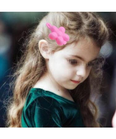 100pcs Color Mini Hair Clips for Little Girls - Flower Style Hairpins - Buy Online on GoSupps.com