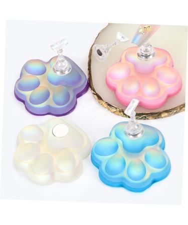 Ipetboom 4 Sets exercise rack nail stand nail polish manicure Symphony nail tips practice holders resin with base base nail holder nail art stand portable bracket Accessories - Buy Online on GoSupps.com