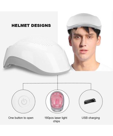Hair Growth Helmet & Cap - 180 Light Chips for Thicker Fuller Hair | Effective Hair Loss Treatment & Therapy - Buy Online on GoSupps.com