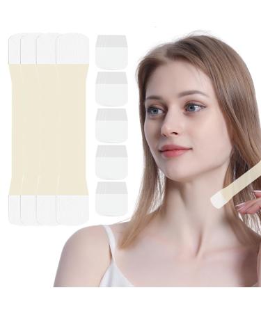 KUYYFDS Neck Tape for Saggy Neck Neck Tape Lifting Invisible 4Pcs Neck Lift Tape with 20 Replacement Pads Face Tape for Wrinkles Strong Adhesion Neck Tape Bands for for Neck Firming & Lifting