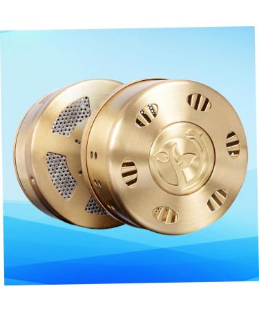 Beavorty 3 Series Box Moxa Burner - Portable Moxibustion Organizer & Crushing Tools | Compact 8x8cm Moxa-Box (3PCs) for Hair Tubes - Golden Edition - Buy Online on GoSupps.com