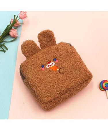 Solustre 8 STK Kawaii Plush Wallet & Cosmetic Bag - High Capacity Coin Pouches for Women & Girls - Buy Online on GoSupps.com