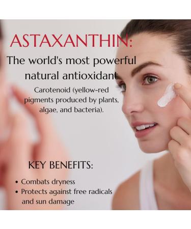 Green idea Astaxanthin face cream antiaging cream antioxidant cream fights free radicals face cream with rosehip oil shea butter panthenol olive oil cream 50 ml - Buy Online on GoSupps.com