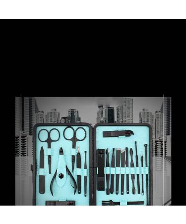 Manicure Set Beauty Manicure Built-in Nail File Personal Care Woman and Man Stainless Steel Nail Clippers 19 Pieces Blue Manicure Nail Clippers Kit - Buy Online on GoSupps.com