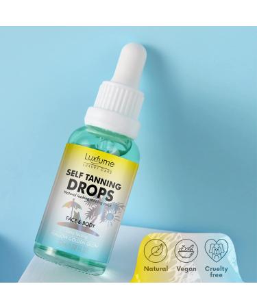 Luxfume Tanning Drops | Vegan Self Tanning Oil for Even Streak-Free Tan - Buy Online on GoSupps.com