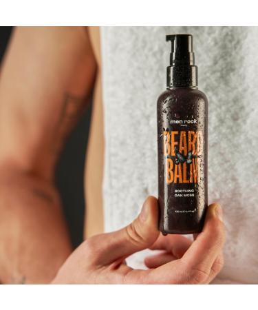 Men Rock Oak Moss Beard Balm - 100ml | Soothing Leave-In Conditioner | Hydrates Beard & Skin | Earthy Scent - Buy Online on GoSupps.com