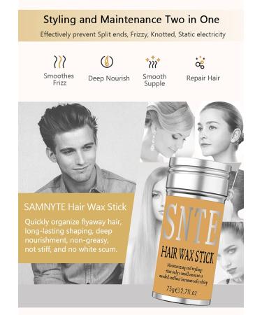 Samnyte Hair Wax Stick - Non-Greasy Styling Pomade for Hair Wigs & Edge Control - 2.7 Oz - Buy Online on GoSupps.com