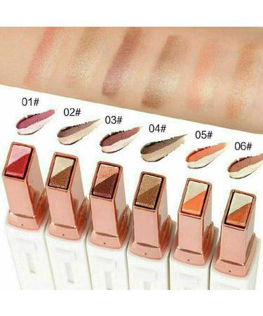 Lazy Double Color Eyeshadow Pen - 6 Matte Shades Waterproof & Durable Two-Tone Eyeshadow Tool - Buy Online on GoSupps.com