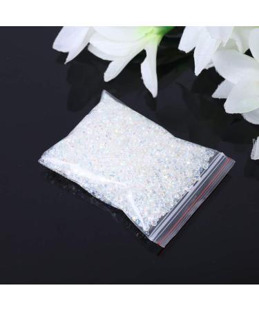 5000pcs White Flat Back Gems Round Crystal Rhinestones For DIY Nail Art White Flat Back Gems - Buy Online on GoSupps.com