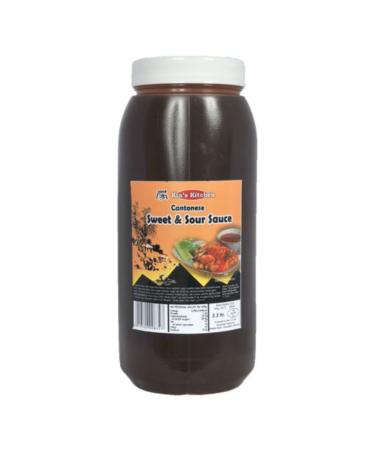 Kin's Kitchen Cantonese Sweet & Sour Sauce.2.2L Restaurant style sweet and sour sauce for sweet and sour dishes or as a dipping sauce.