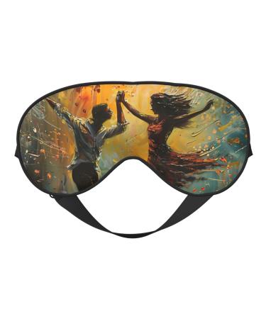 Dance with Music Soft Sleep Eye Mask Female Breathable Eye Patch Perfect for Travel and Relaxation