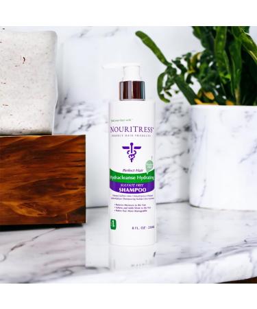 NouriTress HydraCleanse Sulfate-Free Shampoo | Natural Ingredients for Soft Hydrated Hair | Reduces Breakage & Shedding | Safe for Sensitive Scalps | Enhances Color Longevity - Buy Online on GoSupps.com