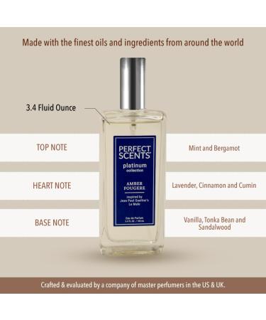 Perfect Scents Fragrances | Inspired by Jean Paul Gaultier s Le Male | Platinum Collection | Amber Fougere | Men s Eau de Parfum | Vegan Paraben & Phthalate Free | Never Tested on Animals | 3.4 Fl Oz Jean Paul Gaultier's Le Male - Buy Online on GoSupps.com