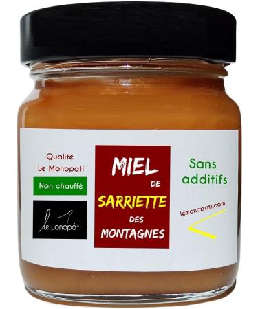 Miel Cru de Sarriette des Montagne Le Monopati | Entreprise fran aise | Origine: Gr ce | 2 75kg (11 x250g) | 100% Pur & Naturel | Issu d une R colte Traditionnelle | Non Chauff | R colt la Main - Buy Online on GoSupps.com