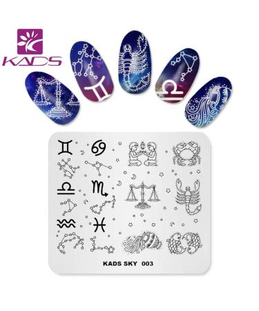 KADS Night Sky Nail Art Stamp Plate - DIY Decoration Tool - Buy Online on GoSupps.com