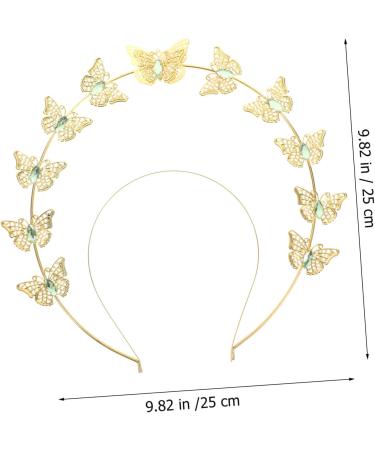 VINTORKY Butterfly Headdress Tiara Hair Ties The Crown Wedding Hair Accessories Hair Bands Head Band Wedding Headpiece Bride Headband Butterfly Headbands Goddess Zinc Alloy Exotic Women's - Buy Online on GoSupps.com