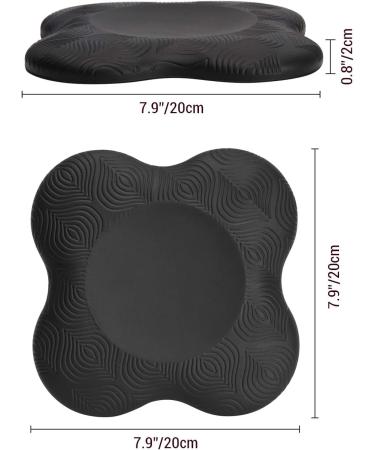 TOBWOLF 2PCS Yoga Knee Pad - Anti Slip Pilates Kneeling Pad for Exercise - Extra Thick Workout Support Cushion for Knee, Ankle, Elbow, Hand - Black - Buy Online on GoSupps.com