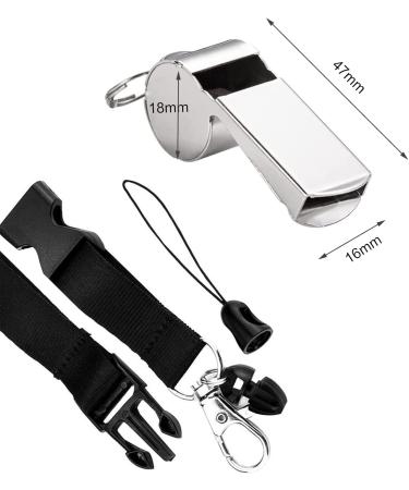 Olakin Stainless Steel Trill Whistle with Removable Buckle - Perfect for Trainers Referees & Civil Servants | International Shipping Available - Buy Online on GoSupps.com