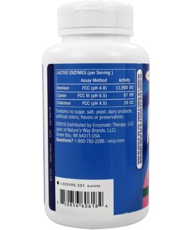 Enzymatic Therapy Acid Ease Digestion Formula - 180 Capsules - Buy Online on GoSupps.com