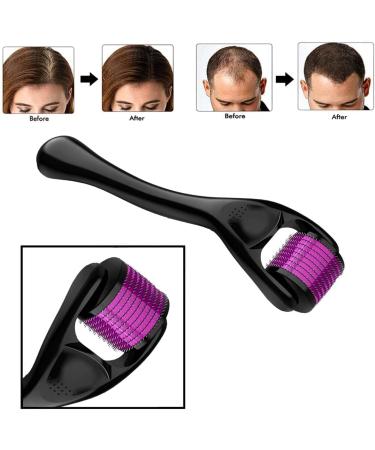 Derma roller hair growth men and women | 540 Titanium Needles microneedling hair and beard growth derma roller 0.25 | scalp roller for hair growth include Storage Case (Needle size 0.25mm) - Buy Online on GoSupps.com