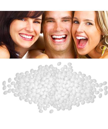 Tooth repair set-30 ml dentures with formable heat-fit pearls for temporary restoration of missing or broken teeth and denture