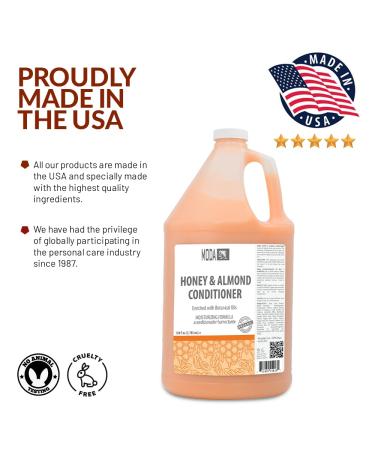 MODA Moisturizing Conditioner - Honey Almond - 128 Oz | Strengthens Hydrates & Adds Volume for All Hair Types - Buy Online on GoSupps.com