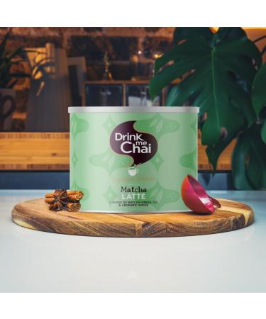 Drink Me Chai Signature Blends Matcha Latte 1 kg (1 paquet) | Pr paration avec du lait | Pr par avec des pices authentiques et aromatiques et de la poudre de th vert Matcha | 50 portions - Buy Online on GoSupps.com