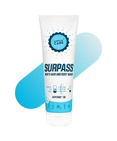 SURPASS Post Workout Energizing Body Wash for Men | After Sport Anti-Aging Shower Gel | Magnesium Boosted | Moisturizes & Improves Skin Texture | Accelerates Athletic Skin Recovery (8.45oz)