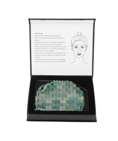 Verdant Touch Jadestone Stone Eye Pad Natural Jadestone Eye Pads Reduce Dark Circles Promote Sleep Green