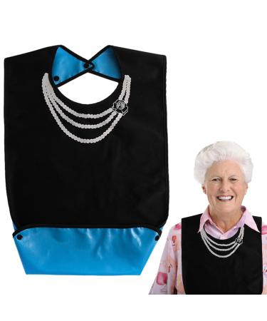 Adult Bibs for Eating - Reusable Feeding Bib with Crumb Catcher - Stylish and Comfortable Adult Bibs for Women and Elderly for Nursing Home Home Care