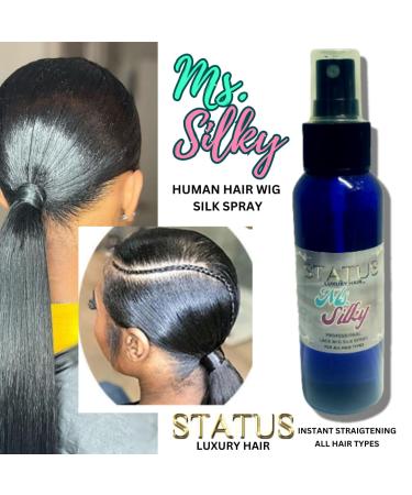 MS SILKY Lace Front Wig Silk Spray - STATUS LUXURY HAIR 120ml | Instant Straightening & Silk Press Spray for Gorgeous Hair - Buy Online on GoSupps.com