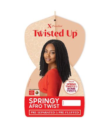 Outre X-pression Twisted Up Springy Afro Twist 16 - 3-Pack Multi Deals (1B) - Buy Online on GoSupps.com