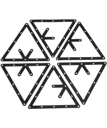 Zetiling 6PCS Magic Rack Billiards Sheet - Pool Table Triangle Ball Holder for 8, 9, and 10 Ball Rack - Cue Accessories - Buy Online on GoSupps.com