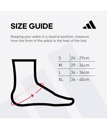 adidas Ankle Support Sleeve - Durable Breathable Training Support for All Fitness Levels - Ergonomic Design - Medium Size Black - Buy Online on GoSupps.com