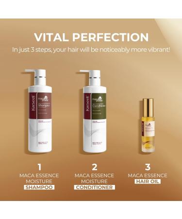  Karseell Karseell Maca Essence Hair Oil and Shampoo and Conditioner Moisturizing Set for Dry and Damaged Hair All Hair Types 2 x 500 ml + 50 ml - Buy Online on GoSupps.com