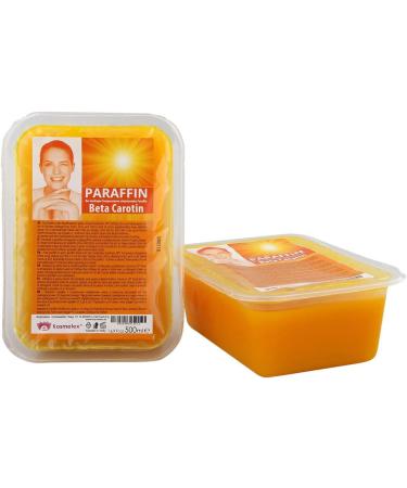 Kosmetex Paraffin Wax with Beta Carotene - 4x500ml | Lower Melting Point for Soothing Paraffin Bath Treatment | Ideal for Softening Skin & Moisturizing - Buy Online on GoSupps.com