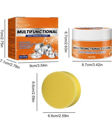 Rust Remover For Metal | Rust Remover For Stainless Steel And Metal Cleaner Household Kitchen Simple Safe And Effective Cookware Rust Removal Cleaner For Sinks Pots Faucets - Buy Online on GoSupps.com