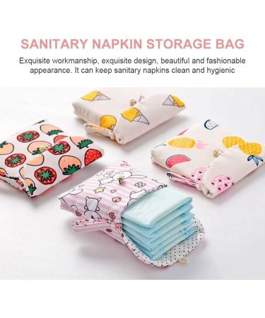 4Pcs Multitool Wallet Period Bag Set | Linen Coin Purse & Sanitary Napkin Storage | Portable Tampon Pouches for Women & Teens - Buy Online on GoSupps.com