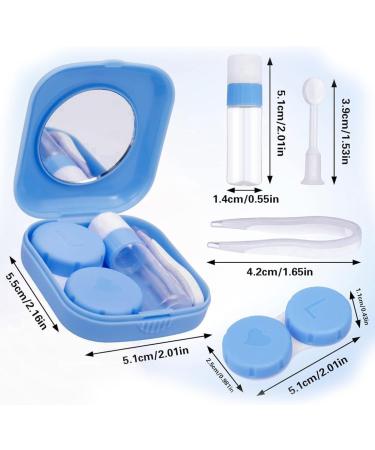 Buy Bzkser 4-Piece Contact Lenses Container Set - Travel-Ready Storage Box with Tweezers Suction Cups & Mirrors for Home & On-the-Go - Buy Online on GoSupps.com