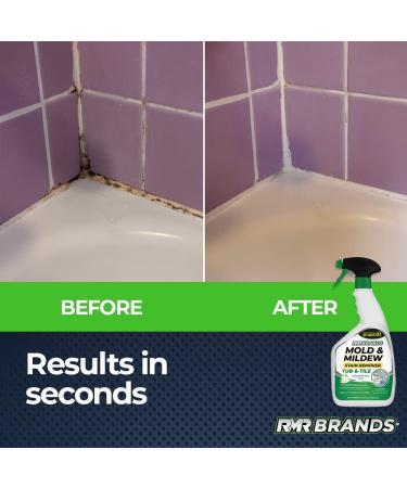 RMR Tub and Tile Cleaner - Industrial-Strength Mold & Mildew Stain Remover - No-Scrub Foam Cleaner - 32 Fl Oz - Modern Orchard Scent - Buy Online on GoSupps.com