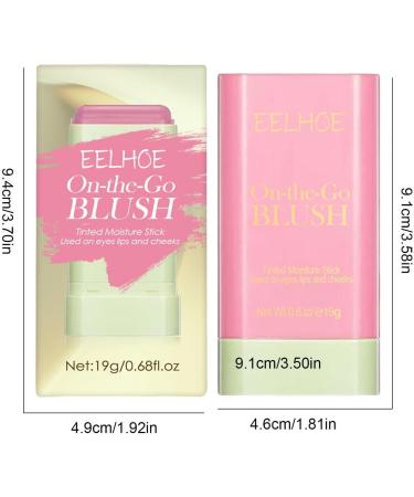 Cream Blushs Stick Matte Cheek Tint Cream For Mature Skin Cheek Tint Blushs Stick For Mature Skin - Long Wearing Cream Blushs Stick For Cheeks And Lips 1#pink - Buy Online on GoSupps.com