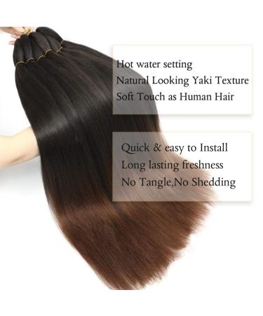 Ancient Lichenhaar Easy Braid - 30 Itch-Free Synthetic Hair Extensions (6 Pack) - Yaki Texture Crochet Braids (1B/30#) - International Shipping Available - Buy Online on GoSupps.com