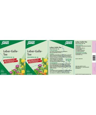 Salus Liver and Gallbladder Tea No. 18a 30 g - Buy Online on GoSupps.com