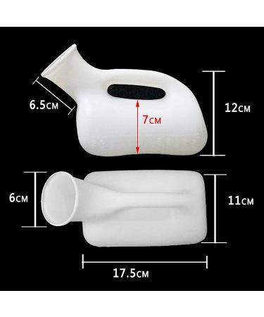 (2 Packs Urinals- Urinals for Men Spill Proof Portable Plastic Material Reusable Easy Cleaning for Incontinence Elderly Child Anyone Who's Bedridden Long-Distance Bus Drivers Happy - Buy Online on GoSupps.com