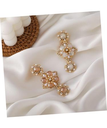 Ipetboom 1pc Hairpin Hair Pin Hair Clip Hair Barrettes Pearl Hair Barrette Floral Hair Accessories Hair Holder Decorations Holiday Fashion Hair Clamps Hair Styling Clip Bangs - Buy Online on GoSupps.com