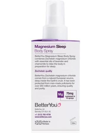  Tudor Better You Magnesium Muscle Body Spray Topical Relaxing Magnesium and Essential Oil Lavender and Chamomile Promotes Better Sleep 2 x 100 ml Pack of 2 - Buy Online on GoSupps.com