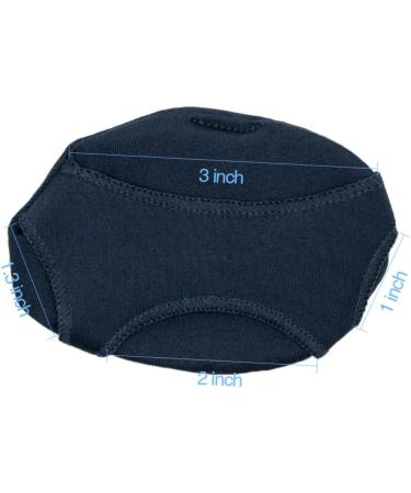 FRCOLOR Anti Pads - Metatarsal Shoe Inserts for Plantar Bunion Relief | Half Toe Sleeve & Heel Cushion Gel - Black 7.6x3.3cm - Comfort for Feet - Buy Online on GoSupps.com